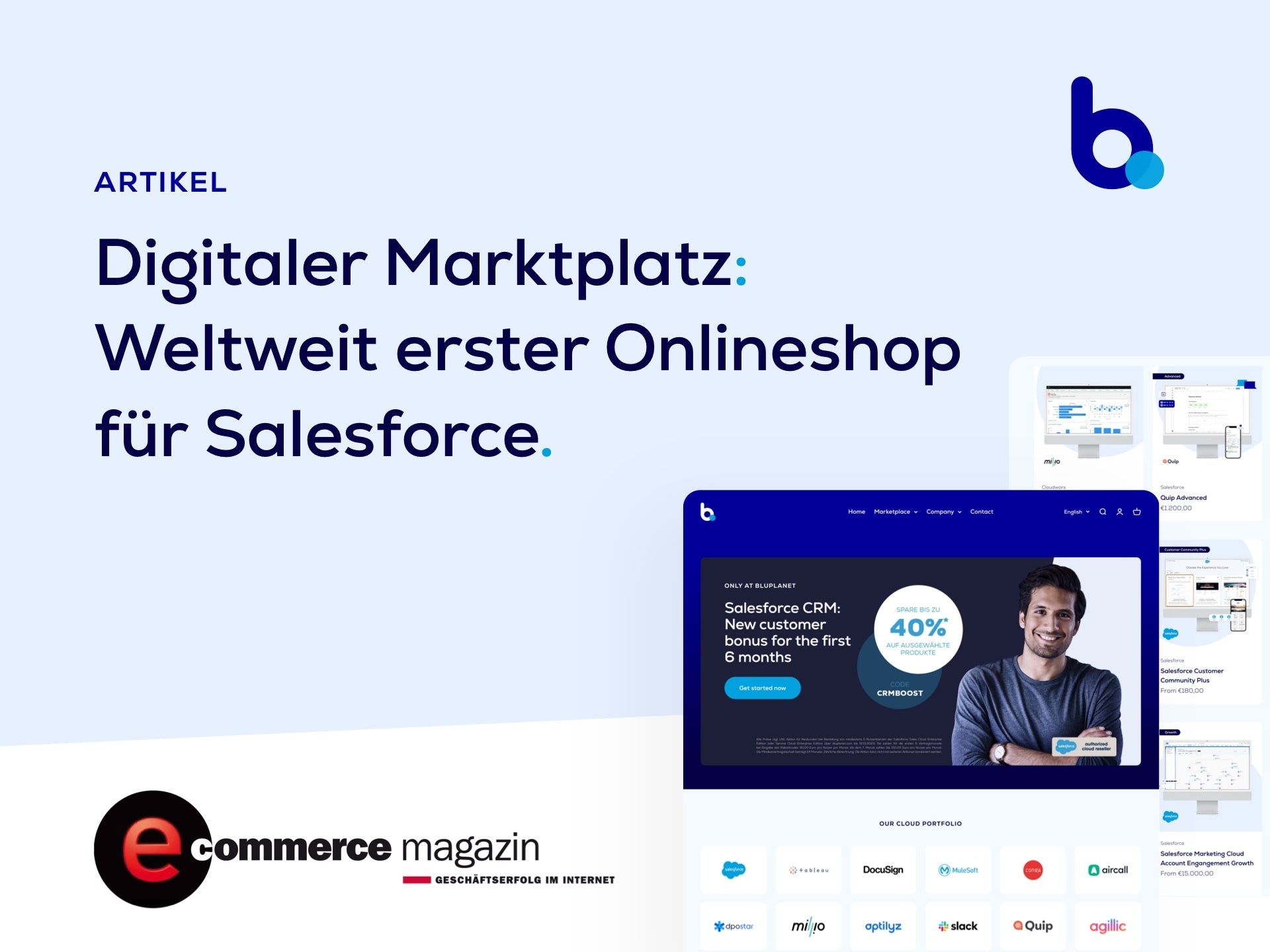 Artikel im E Commerce Magazin zu bluplanet