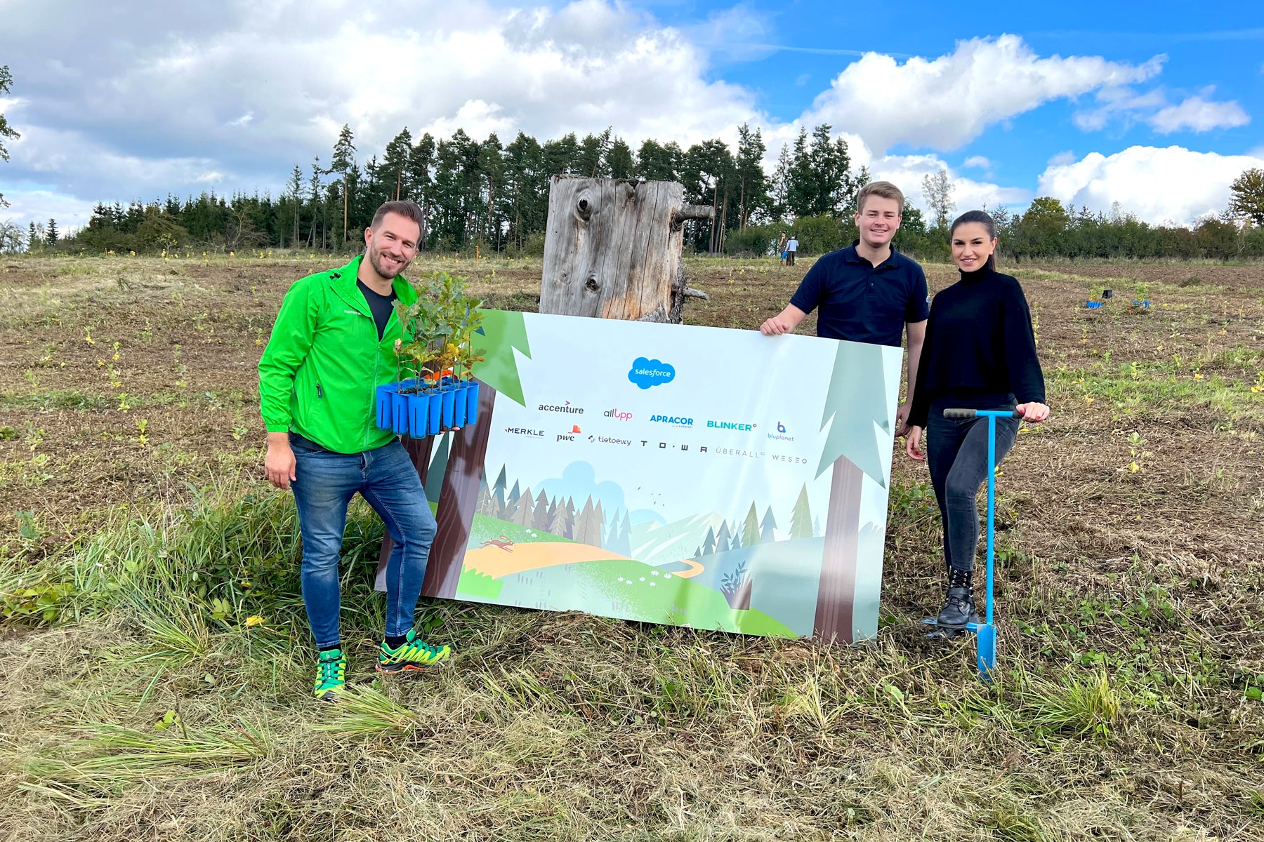 bluplanet pflanzt Bäume für den Klimaschutz