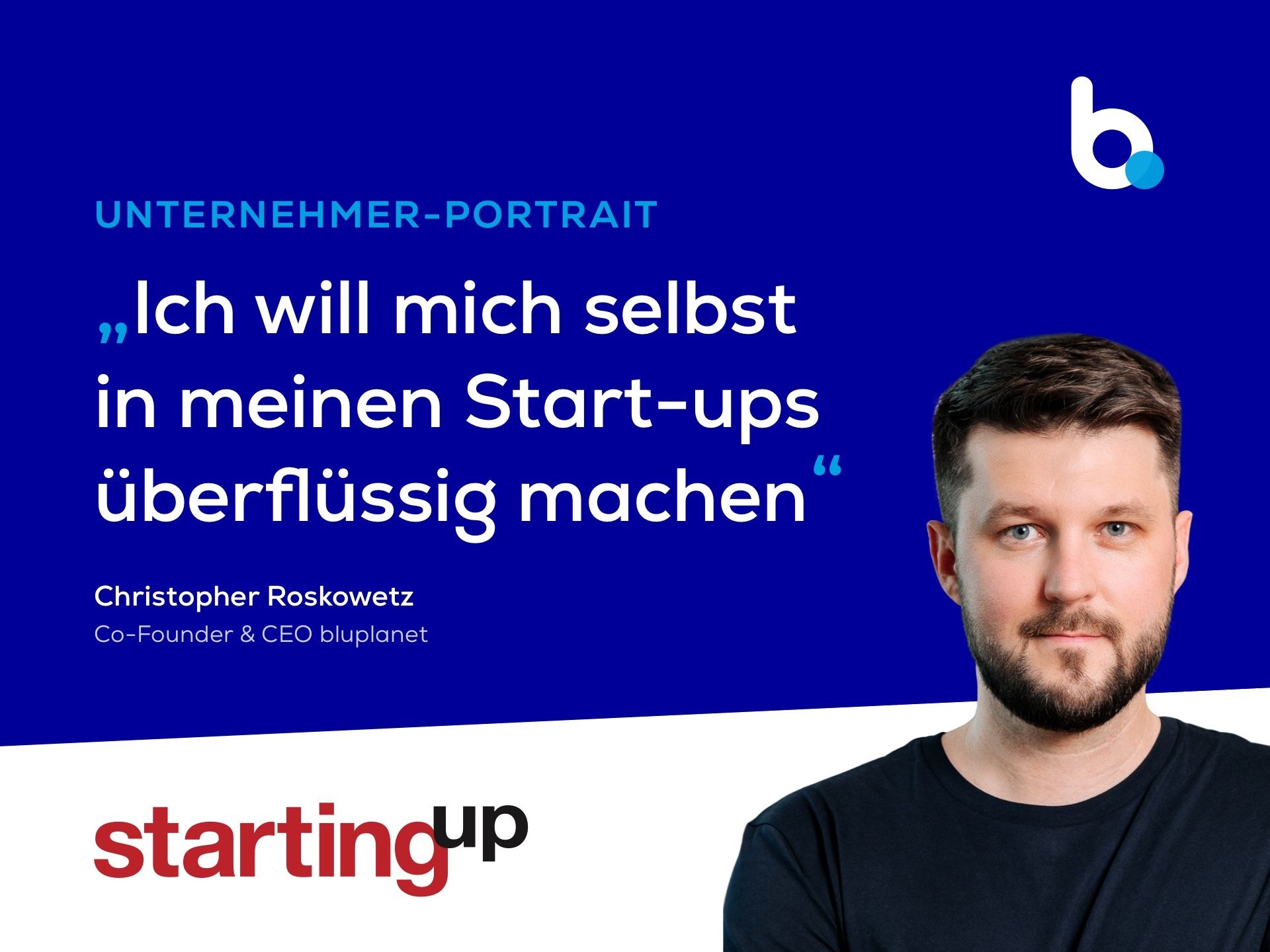 Startingup Interview mit Christopher Roskowetz zum Thema Einkaufsverhalten im Softwaremarkt.