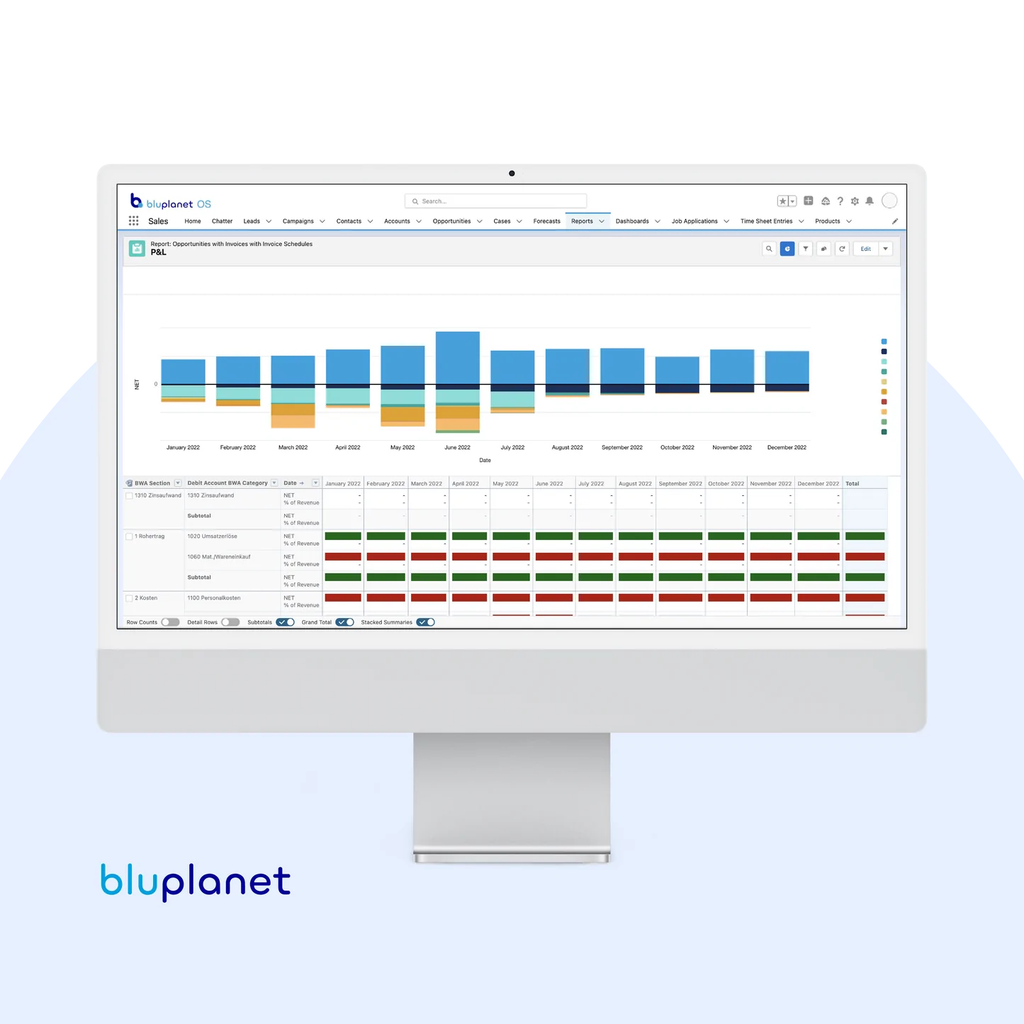 bluplanet OS: Salesforce Add-on (ATS + Finance + PSO)