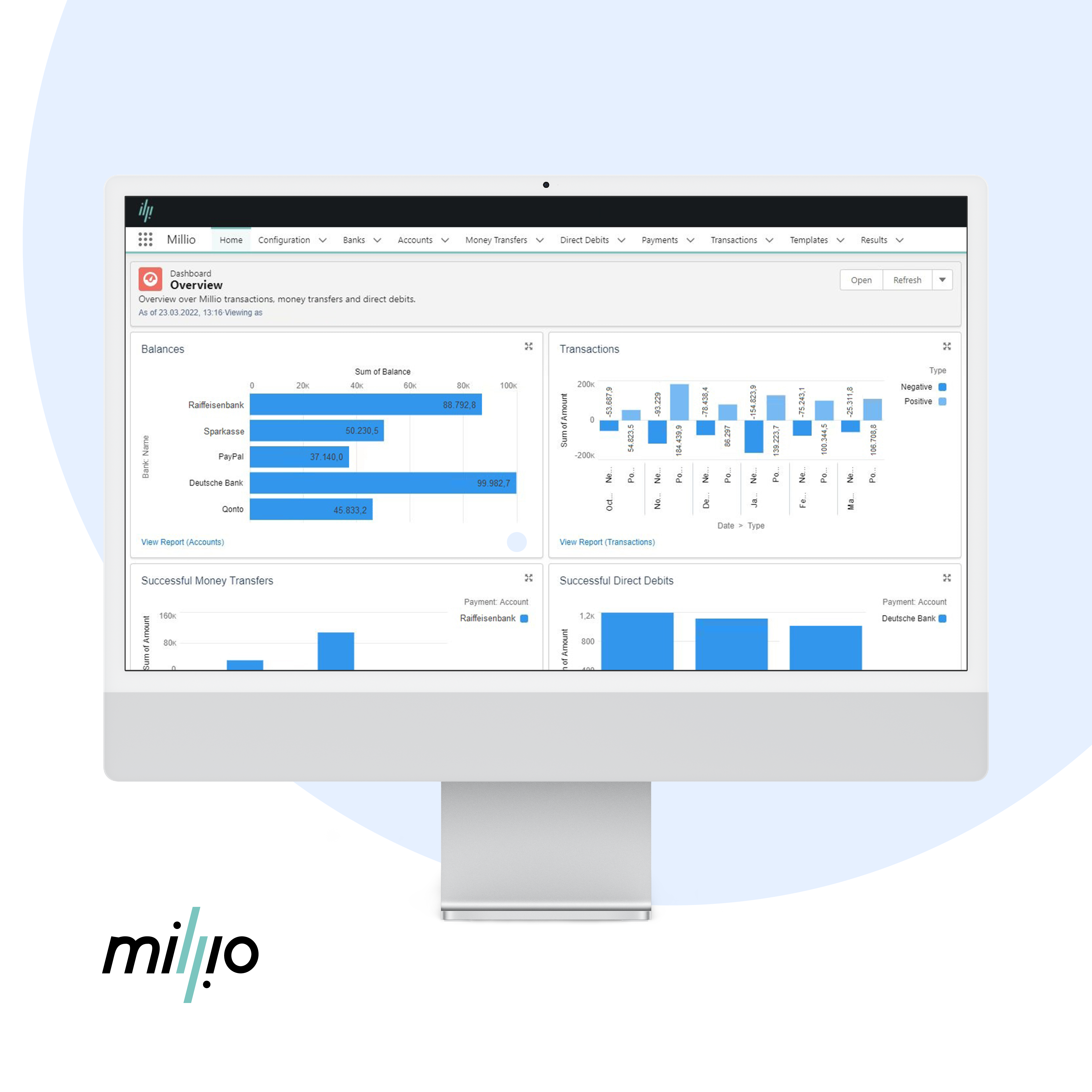 millio: eBanking-Anbindung für Salesforce